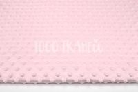 Ткань Плюш Минки дотс сахарно-розовый 250г/м2 шир. 180см производства Турция состав Полиэстер 100%